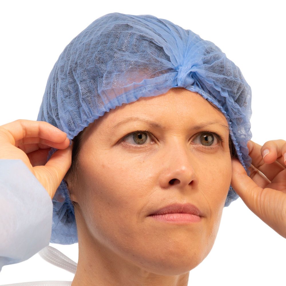 INSPIRE DISPOSABLE HEAD CAPS MC-10111-S BLUE 100 PCS