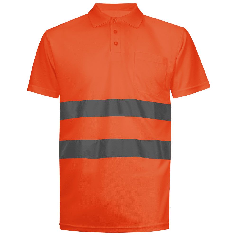 ΜΠΛΟΥΖΑΚΙ ΠΟΛΟ WORKO ΥΨΗΛΗΣ ΟΡΑΤΟΤΗΤΑΣ ΜΕ ΚΟΝΤΟ ΜΑΝΙΚΙ WR.2.317II